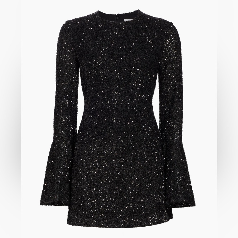 Frame Flared-Sleeves Sequin Minidress